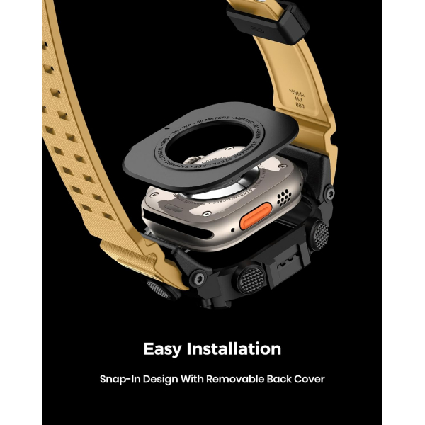 amBand Apple Watch Ultra 49mm Darbeye Dayankl Kay-Sand Beige