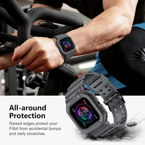 amBand Fitbit Sense/Versa K�l�fl� Spor Kay��-Gray