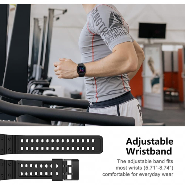 amBand Fitbit Sense/Versa K�l�fl� Spor Kay��-Black