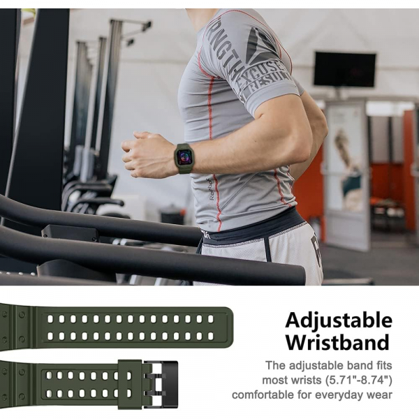 amBand Fitbit Sense/Versa K�l�fl� Spor Kay��-Green
