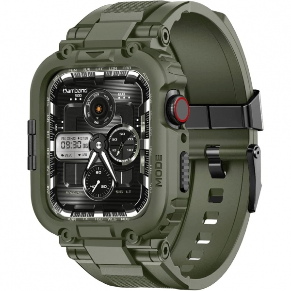 amBand M1 Sport Apple Watch 8 Kay(MIL-STD-810G)(42/44/45mm)-Army Green