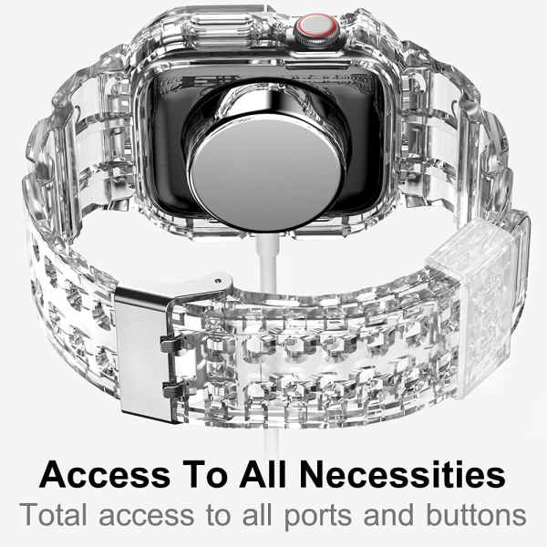 amBand Movin Fortress Sport Apple Watch 8 Kay(MIL-STD-810G)(42/44/45mm)-Clear