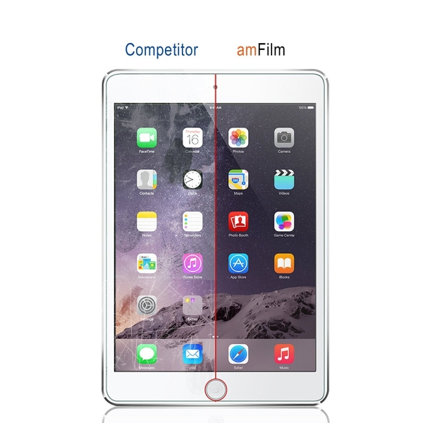 amFilm Apple iPad Temperli Cam Ekran Koruyucu (9.7 in)