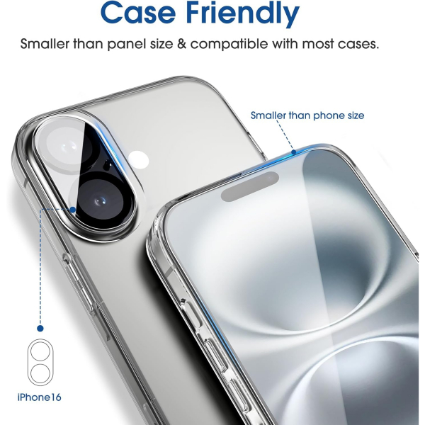 amFilm Apple iPhone 16 Cam Ekran Koruyucu (4 Adet)