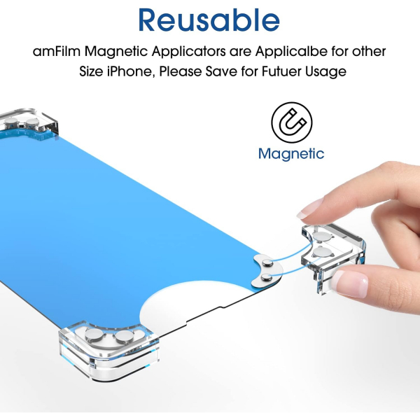 amFilm Apple iPhone 16e Manyetik Ekran Koruyucu