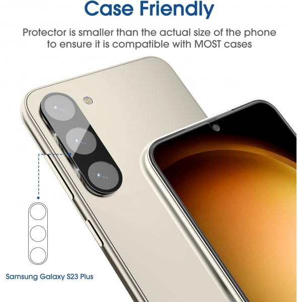 amFilm Galaxy S23 Temperli Cam Ekran Koruyucu(2+2 Adet)