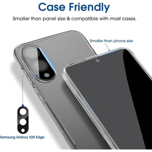 amFilm Galaxy S25 Edge Privacy Ekran Koruyucu(2+2Paket)