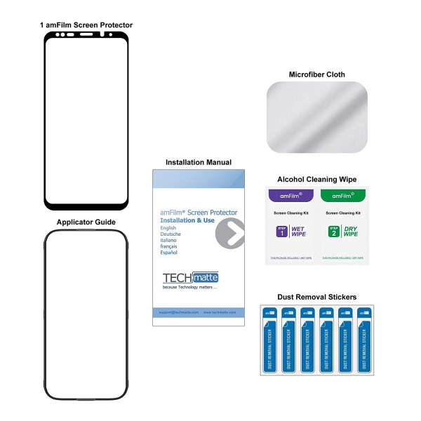 amFilm Galaxy S9 Plus Temperli Cam Ekran Koruyucu