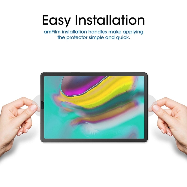 amFilm Galaxy Tab S5e Temperli Cam Ekran Koruyucu (2 Adet)