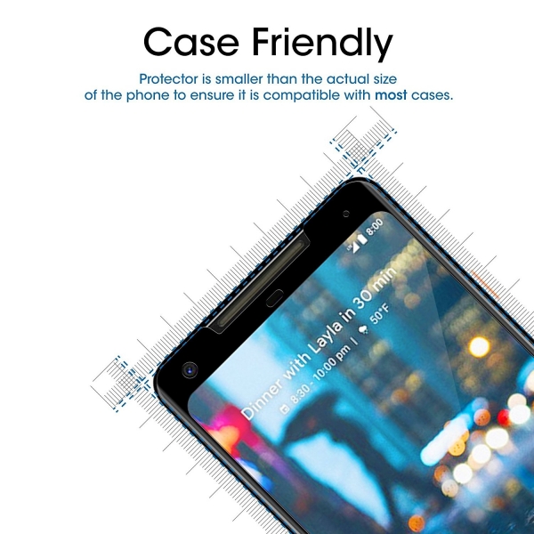 amFilm Google Pixel 2 XL Temperli Cam Ekran Koruyucu