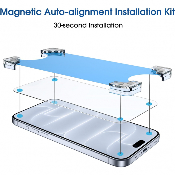 amFilm Magnetic iPhone 18 Pro Ekran Koruyucu