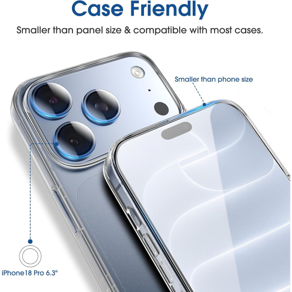 amFilm Magnetic iPhone 18 Pro Ekran Koruyucu
