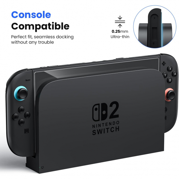 WSKEN Nintendo Switch 2 Ekran Koruyucu (2 Adet)