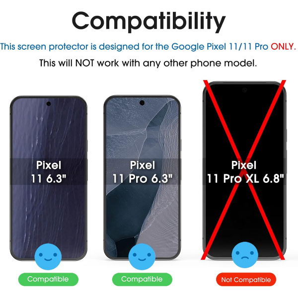 amFilm OneTouch Google Pixel 11 Ekran Koruyucu (2 Adet)