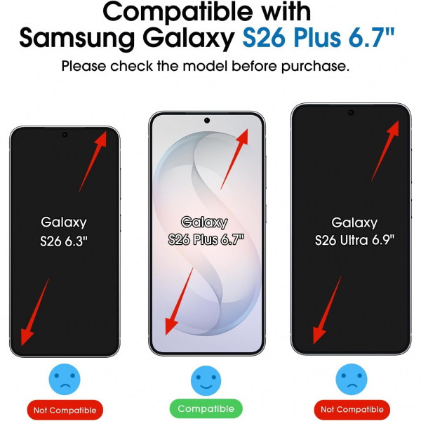 amFilm OneTouch Samsung Galaxy S26 Plus Ekran Koruyucu