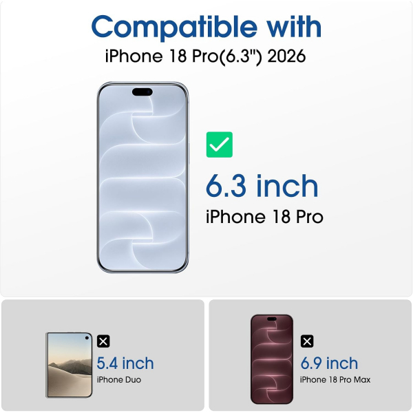 amFilm OneTouch iPhone 18 Pro Gizlilik Ekran Koruyucu