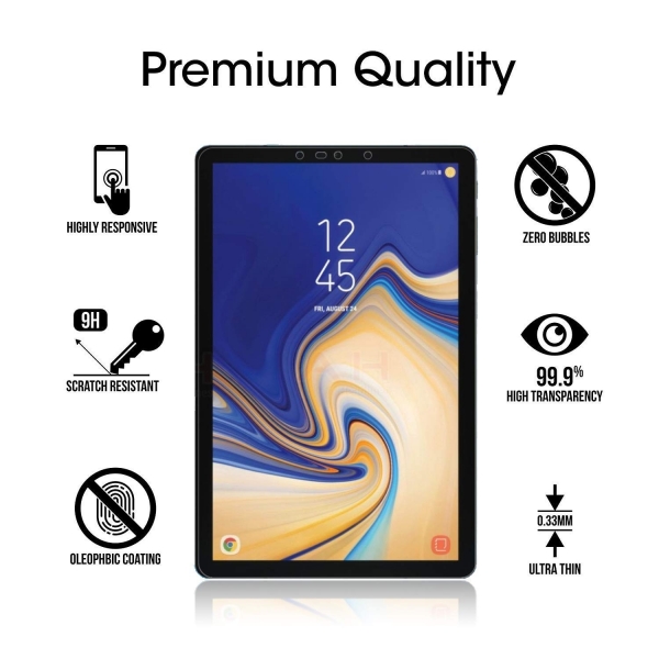 amFilm Samsung Galaxy Tab S4 Cam Ekran Koruyucu (10.5in)(2 Adet)