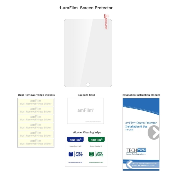 amFilm iPad Pro Temperli Cam Ekran Koruyucu (12.9 in)