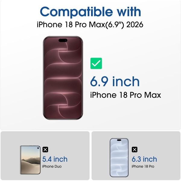 amFilm iPhone 18 Pro Max Gizlilik Ekran Koruyucu