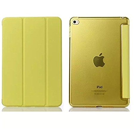 amhello iPad 2/3/4 Manyetik Deri Stand Kapak Klf-Green