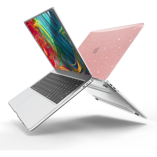Generic MacBook Pro 13 in M2 Uyumlu Dayankl Klf -Rose Gold