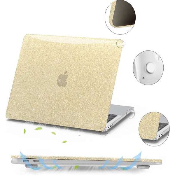 Generic MacBook Pro 13 in M2 Uyumlu Dayankl Klf -Gold