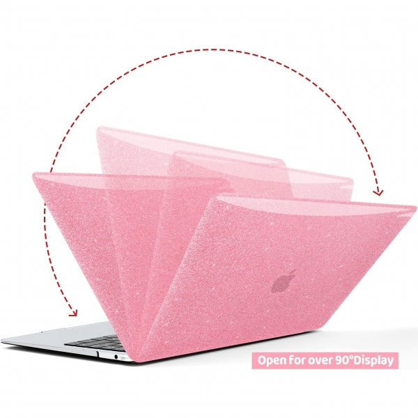 Generic MacBook Pro 13 in M2 Uyumlu Dayankl Klf -Rose Red