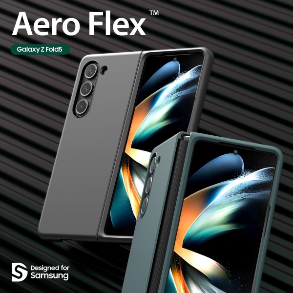 araree Aero Flex Serisi Galaxy Z Fold 5 Klf -Cream
