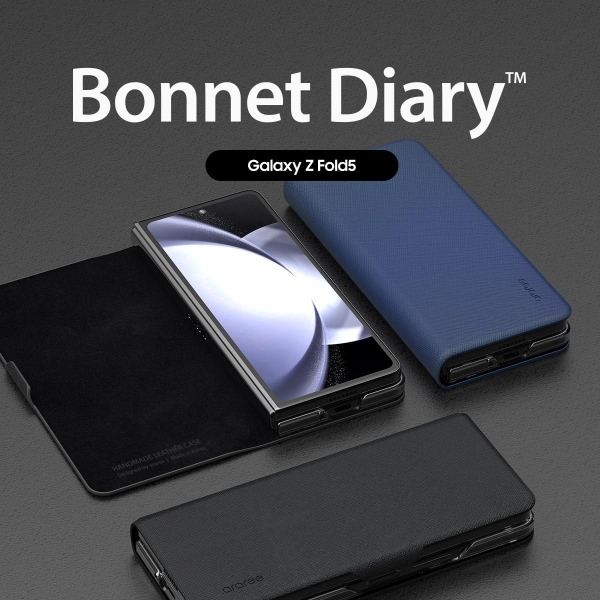 araree Bonnet Serisi Galaxy Z Fold 5 Klf -Ash Blue