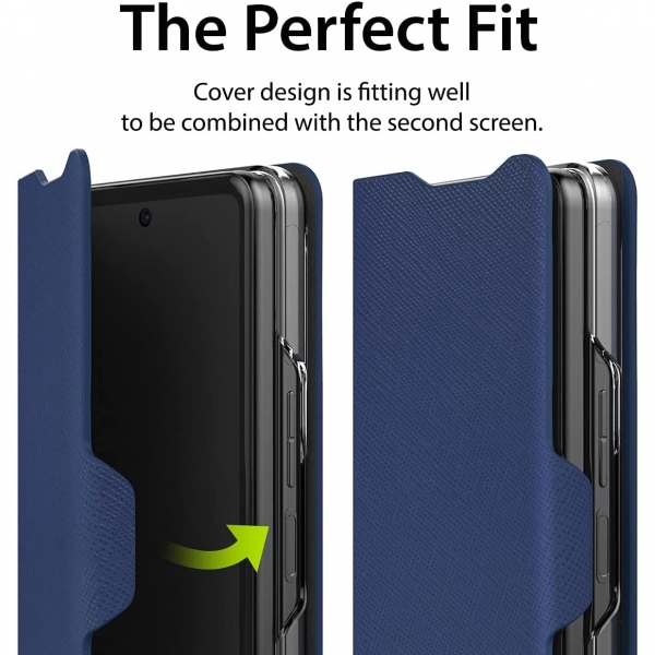 araree Galaxy Z Fold 3 5G (2021) Tam Koruma Klf-Siyah
