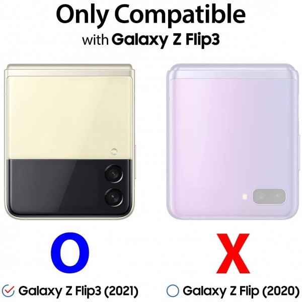 araree Samsung Galaxy Z Flip 3 Kanvas Klf-Purple
