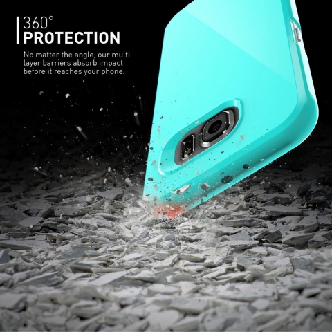 Caseology Galaxy S6 Daybreak Serisi Slim Fit K�l�f (Turquoise Mint)
