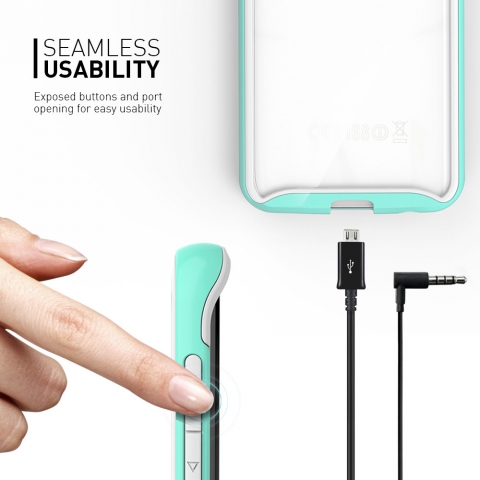 Caseology Galaxy S6 EDGE Waterfall Serisi K�l�f (Turquoise Mint)