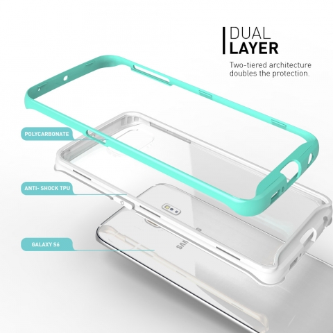 Caseology Galaxy S6 EDGE Waterfall Serisi K�l�f (Turquoise Mint)