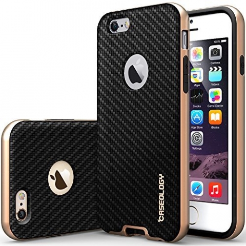 Caseology iPhone 6 Bumper Frame Case (Carbon Fiber Black)