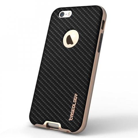 Caseology iPhone 6 Bumper Frame Case (Carbon Fiber Black)