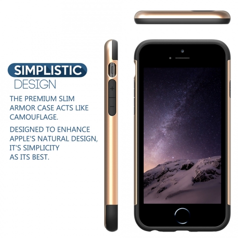 Caseology iPhone 6 Dual Layer Klf (Gold)