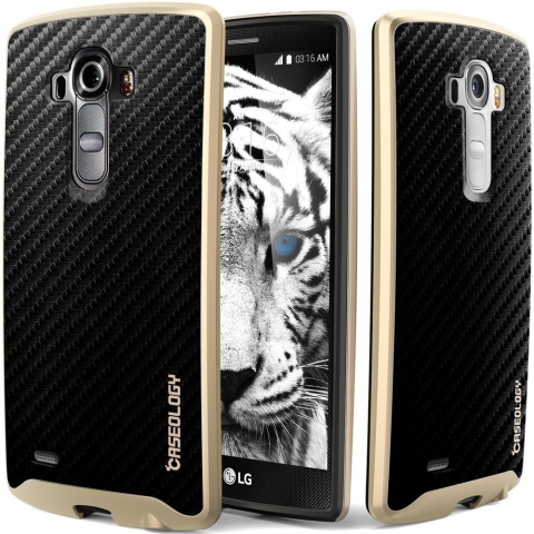 Caseology LG G4 Envoy Serisi K�l�f (Carbon Fiber Black)