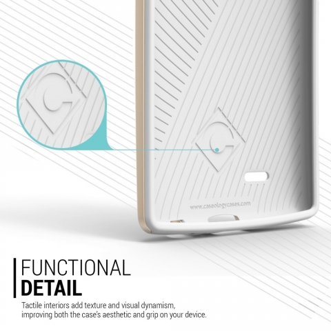 Caseology LG G4 Envoy Serisi Klf (Carbon Fiber White)