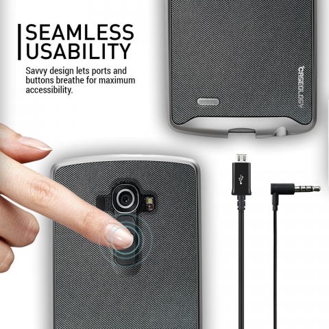 Caseology LG G4 Envoy Serisi Klf (Metallic Mesh Silver)