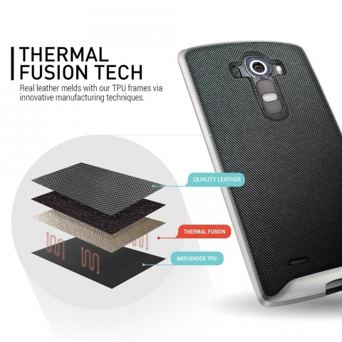 Caseology LG G4 Envoy Serisi Klf (Metallic Mesh Silver)