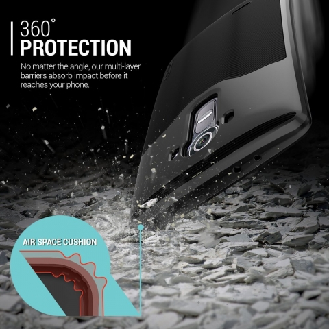 Caseology LG G4 Wavelenght Serisi Klf (Black)