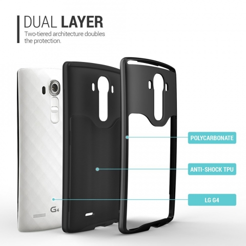 Caseology LG G4 Wavelenght Serisi Klf (Black)