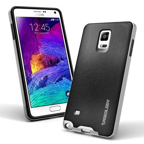 Caseology  Galaxy Note 4 Bumper Frame Klf (Charcoal Black)