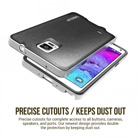 Caseology  Galaxy Note 4 Bumper Frame Klf (Charcoal Black)