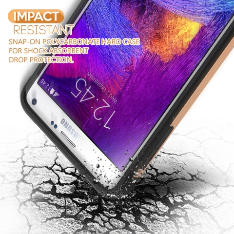 Caseology  Galaxy Note 4 Dual Layer Klf (Gold)