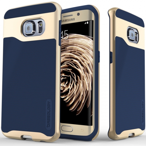 Caseology Galaxy S6 EDGE Wavelenght Serisi K�l�f (Navy Blue)