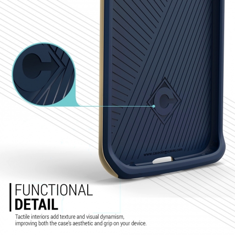 Caseology Galaxy S6 EDGE Wavelenght Serisi K�l�f (Navy Blue)