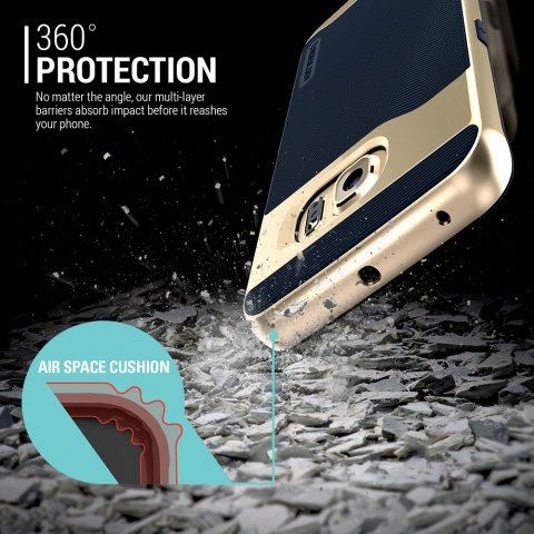Caseology Galaxy S6 EDGE Wavelenght Serisi K�l�f (Navy Blue)