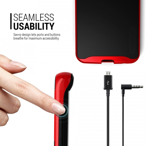 Caseology Galaxy S6 EDGE Wavelenght (Red/Black)